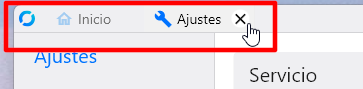 cerrar Ajustes