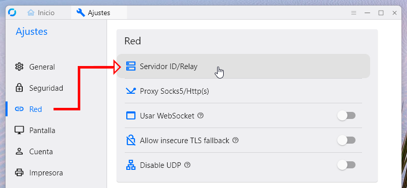 Servidor ID/Relay
